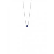 PURE Silver Blue Stone Pendant image