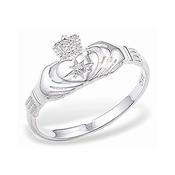 PURE Silver Claddagh Ring image