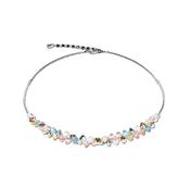 Coeur de Lion coeur Ss Multi Pastel Col cryst neck