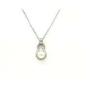 Gerry Browne Gold Cultured Pearl &amp; Diamond Pendant