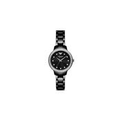 Armani Emporio Armani Women's Black Dial Watch