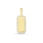 Gerry Browne Gold Gold Dog Tag Engravable Disc