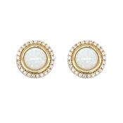 Gerry Browne Gold Gold Round Opal Earrings