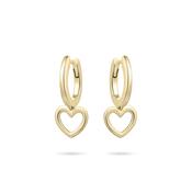 Gisser Hoop And Open Heart Charm image