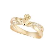 Celtic Irish Leap Year Lovers Claddagh Ring image