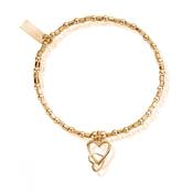 ChloBo Mini Cube Interlocking Love Heart Bracele image