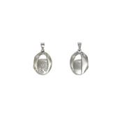 PURE Silver Pure Sterling Silver 4 Star Locket With Chain