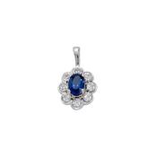 Gerry Browne Gold Sapphire &amp; Diamond Pendant image
