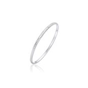 PURE Silver Silver Beaded Edge Bangle