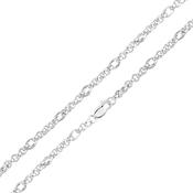 PURE Silver Silver Oval Round Belcher Bracelet image