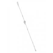PURE Silver Stone Set Wing Bracelet