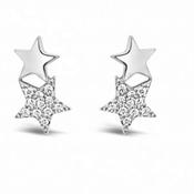 PURE Silver Two Star Earrings image