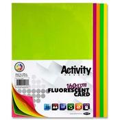 A4 160Gsm Activity Card 50 Sheets - Fluorescent