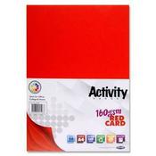 A4 160Gsm Card 50 Sheets - Red image