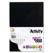 Premier Activity A4 160gsm Card 40 Sheets - Black