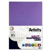 Premier Activity A4 160gsm Card 50 Sheets - Raspberry image