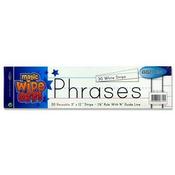 Clever Kidz Pkt.30 Wipe-off Reusable Phrase Strips 3"x12" - White