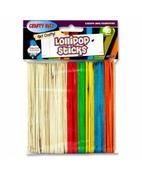 Crafty Bitz  Pkt.50 Asst. Wooden Lollipop Sticks