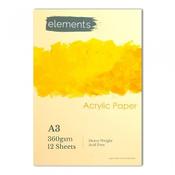 A3 Elements Acrylic Pad 360gms 12 Pages image