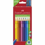 Faber Castell Junior Triangular Colour Pencils Box 10 image