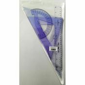Drawing Set with Ruler - Protractor + 2 Set Squares image