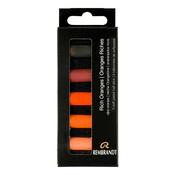 Rembrandt Soft Pastels  Rich Oranges  Set image
