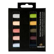 Rembrandt Soft Pastels Muted Colours  - 10 Half Pastels image