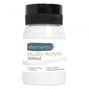 Elements 500ml Acrylic Titanium White image