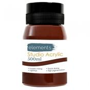 Elements 500ml Acrylic  Burnt Umber image
