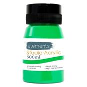 Elements 500ml Acrylic Cadmium Green image