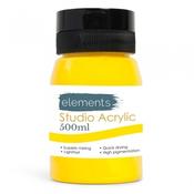 Elements 500ml Acrylic Medium  Yellow image