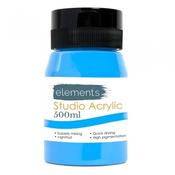 Elements 500ml Acrylic Cerulean Blue Hue image