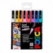 Posca PC-3M Fine Wallet 8 Pastel Colours image