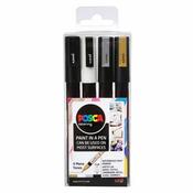 Posca PC-3M-4pc-Mono Tones image
