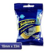 Sellotape Original Golden Tape 18mm x 33m image