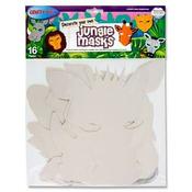 Crafty Bitz Decorate your own Masks Pk 16 - Jungle Animals