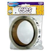 Crafty Bitz Roll 1000 Stickers - Black Eyes image