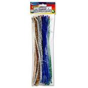 Crafty Bitz Chenille Pipe Cleaners Glitter Pkt 42 image