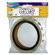 Crafty Bitz Roll 1000 Stickers - Coloured Eyes image