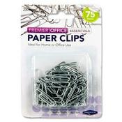 Premier Silver Paper Clips Card 75 pieces 28Mm image