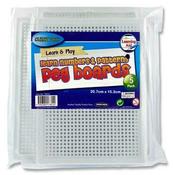 Clever Kidz - Peg Boards  207X153mm 5 Boards per Pack