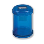 5 Star Office Pencil Sharpener Plastic Canister One Hole Max. Diameter 8mm Blue image