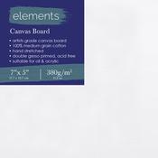 Elements Artist Grade Canvas Board , Double Gesso Primed , Acid Free 7" x 5"