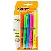BIC Card 5 Asst 3.4mm Grip Highlighter Pens image