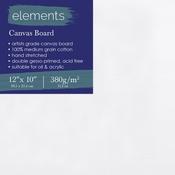 Elements Artist Grade Canvas Board , Double Gesso Primed , Acid Free 12" x 10" image