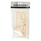 Elf Door Set 8x18cm plywood image