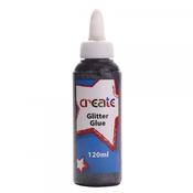 Create Glitter Glue 120ml Black image
