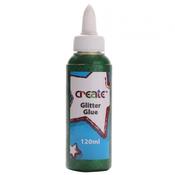 Create Glitter Glue 120ml Green image