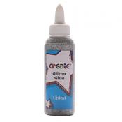 Create Glitter Glue 120ml Silver image