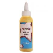Create Glitter Glue 120ml Yellow image